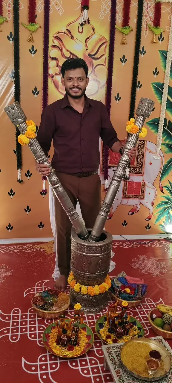Rajesh at a traditional family ceremony
